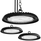 UFO High Bay 200W LED Fixture, Black, 28000 Lumens