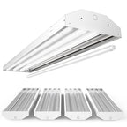 4ft T8 LED Ready Linear High Bay Fixture, 4-Lamps, Non-Shunted, Single-Ended