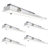 4ft LED Linear Recessed Light, 40W/35W/30W/25W/20W , Selectable Wattage & CCT, 5000 Lumens