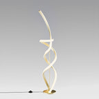 55" Matte Gold LED Floor Lamp, 2400 Lumens