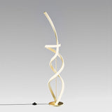 55" Matte Gold LED Floor Lamp, 2400 Lumens
