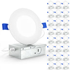 Recessed LED Lighting, 4 Inch, Slim, Wafer Thin, Smooth Trim, 700 Lumens