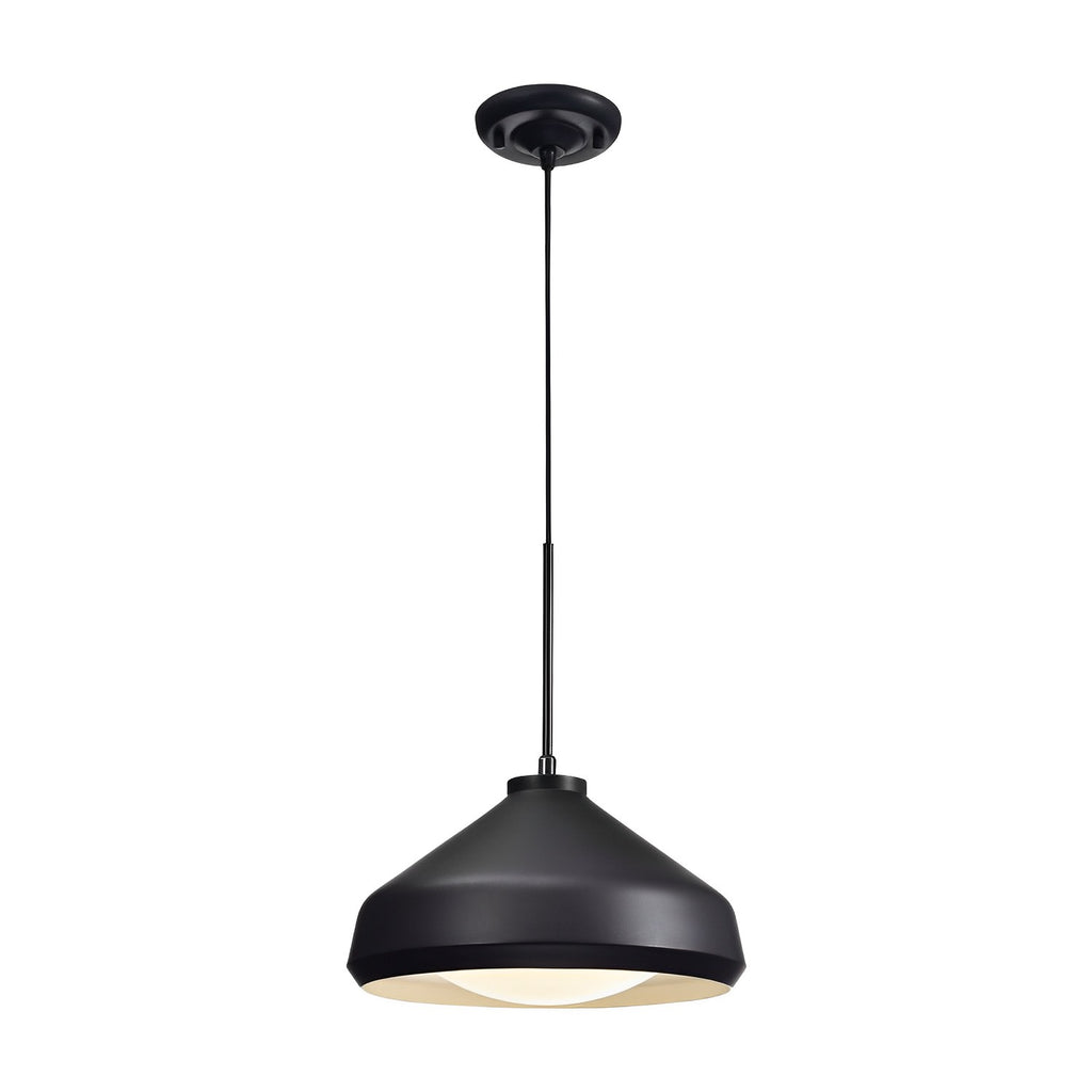 Modern 1 Light Mini Pendant Light in Black Finish - Adjustable Hanging Ceiling Light for Kitchen Islands, Living Rooms & Bars