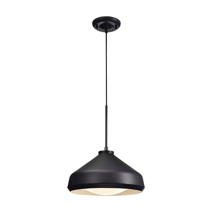 Modern 1 Light Mini Pendant Light in Black Finish - Adjustable Hanging Ceiling Light for Kitchen Islands, Living Rooms & Bars