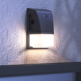 LED Mini Wall Pack, 25W/20W/15W, Dusk to Dawn Photocell, Selectable Wattage & CCT, 3500 Lumens