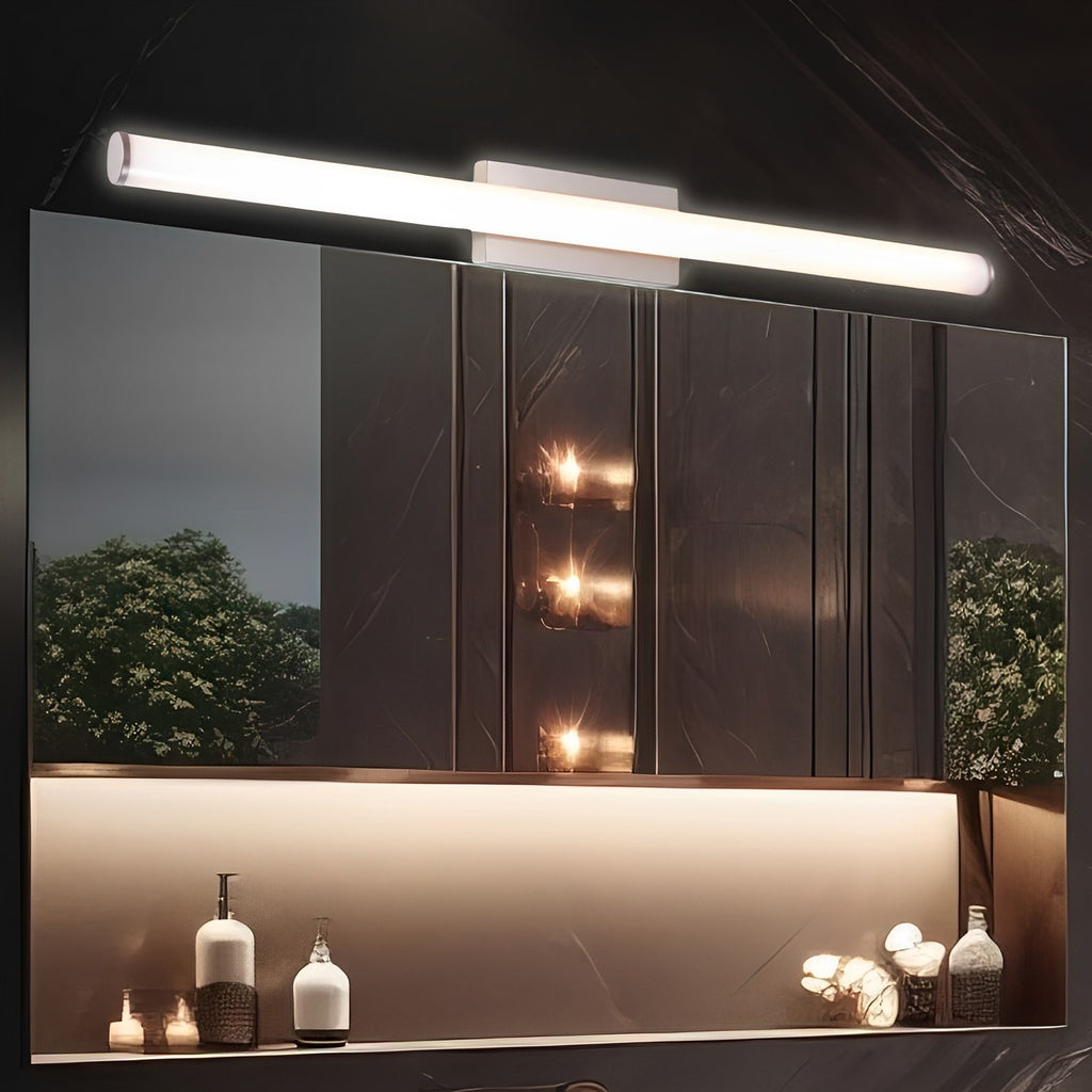 LED Satin Nickel Vanity Light, Bar, Selectable CCT