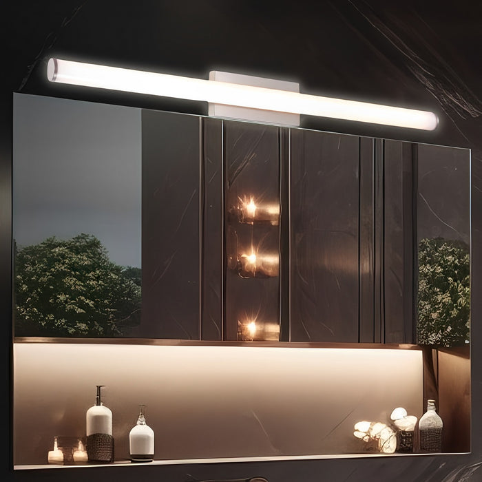 LED Satin Nickel Vanity Light, Bar, Selectable CCT