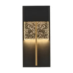 LED Wall Sconce Light - 7W - 160 Lumens - 3000K Warm White or 4000K Cool White CCT - Wet Listed - Crystal Wall Lamps Indoor Bathroom Sconce Wall Mount Light Fixtures for Living Room/Bedroom/Hallway