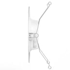 Side view of slim retrofit downlight with spring clips, rear CCT switch, and compact housing.