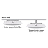LED Canopy Light, White, 60W, Selectable CCT, 8400 Lumens