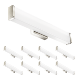 Sunco rectangular nickel vanity light comes in an 8 pack.