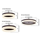 12 inch Round Oil Rubbed Bronze Ceiling Light, C1112 Series