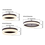 20 inch Round Oil Rubbed Bronze Ceiling Light, C1120 Series