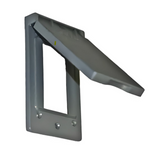 Orbit 1C-GV 1-Gang Wallplate, Outdoor Receptacle Electrical Box Cover, Weatherproof, Gray Finish