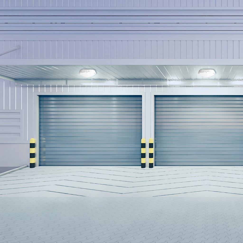 LED Canopy Light with Motion Sensor Receptacle, 60W/40W/30W, Selectable Wattage, 10800 Lumens