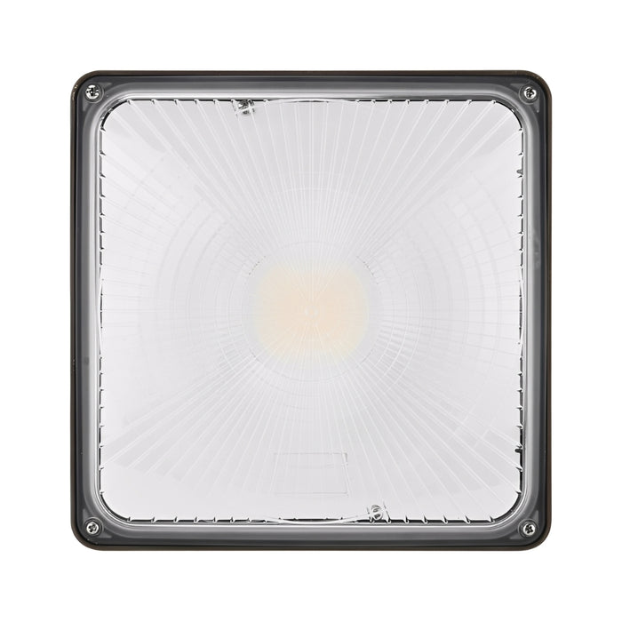 LED Canopy Light, 110W/88W/66W/44W, Dark Bronze, Selectable Wattage & CCT,  17000 Lumens