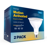 PAR38 LED Bulb, Motion Activated, Dusk to Dawn Photocell, 1800 Lumens