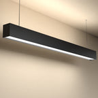 The 4ft LED Linear Pendant Light emits both direct and indirect illumination in area where it is mounted.