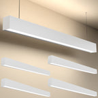 4ft LED Linear Pendant Up/Down Light, White, 57W, 6300 Lumens