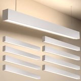4ft LED Linear Pendant Selectable Up/Down Light, White, 57W, 6300 Lumens