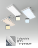 LED Ceiling Panel Light, 20W/18W/16W, 1x2, Selectable CCT, 2000 Lumens