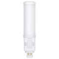 White LED light bulb on a white background