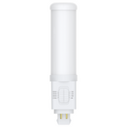 White LED light bulb on a white background