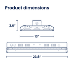 2ft LED Linear High Bay, 105W, Selectable CCT, 14100 Lumens