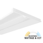 LED Center Basket Troffer, 50W/42W/34W, 2x4, Selectable Wattage & CCT, 6200 Lumens