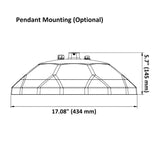 UFO Diamond High Bay 200W LED Fixture, NSF Food Safe Lighting, 29200 Lumens