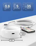 Rechargeable RGB LED Puck Lights with Remote, 35 Lumens