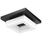 Sunco Lighting LED Decorative Square Selectable Color Temperature Quadrata Ceiling Light Full View