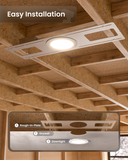 Recessed Lighting Flat Mounting Rough In Plate,  3/4/6 inch, New Construction