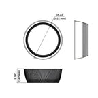 UFO High Bay LED With Reflector, 240W/200W/180W, White, Selectable Wattage & CCT, 36000 Lumens