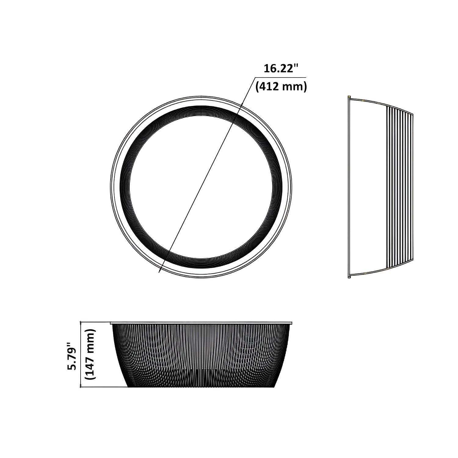 UFO High Bay LED With Reflector, 240W/200W/180W, White, Selectable Wattage & CCT, 36000 Lumens