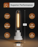 The bulb provides instant on, bright light with no buzzing or flickering for maximum eye comfort.