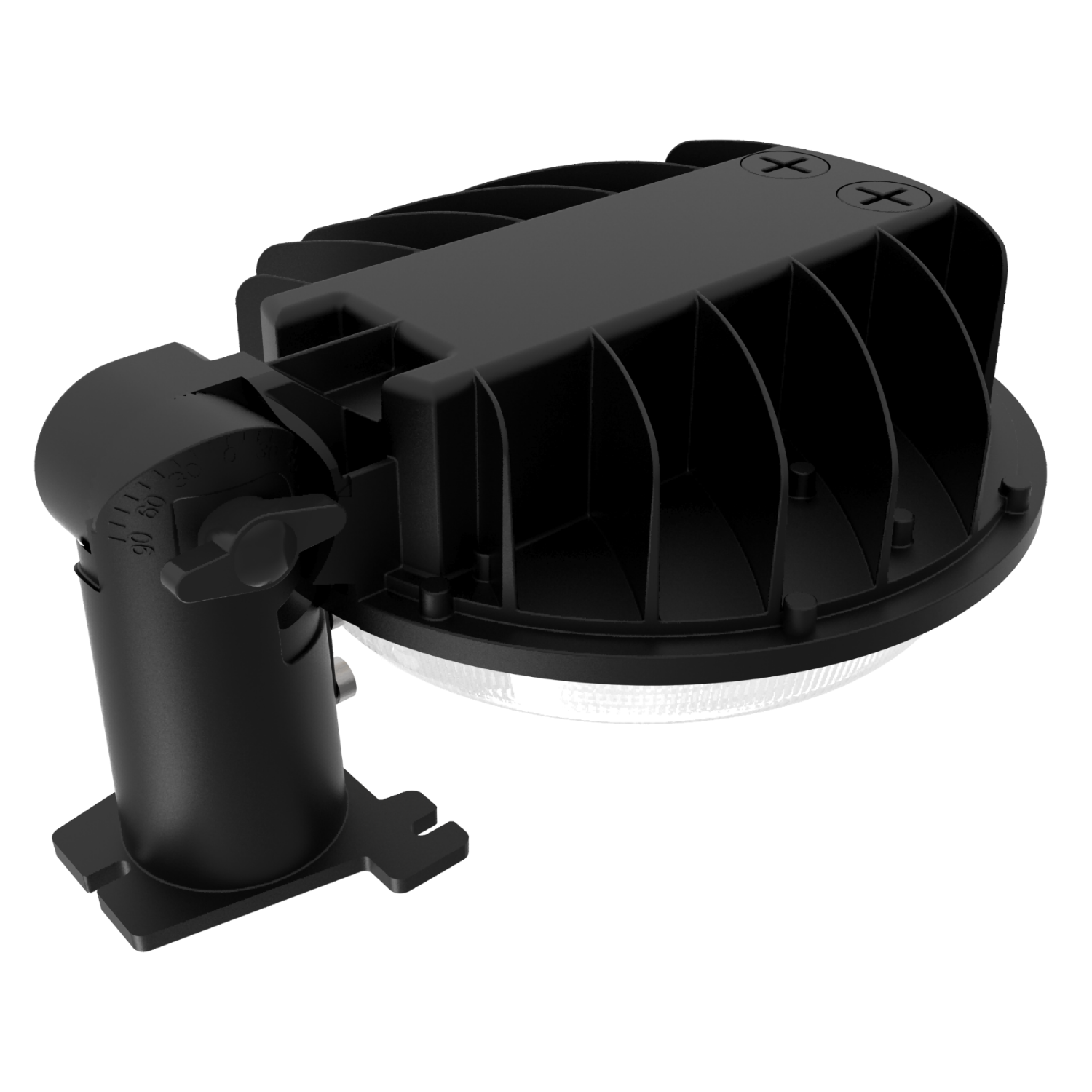 Black LED Barn Light, 100W/80W/60W, Dusk to Dawn Photocell, Selectable Wattage & CCT, 12000 Lumens