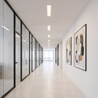 2ft slim recessed light, application corridor — illustrative application scene