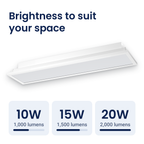 2ft slim recessed light, brightness card — supplier CAD rendering