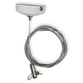 White Halo track suspension cable assembly; complete kit contains two pieces