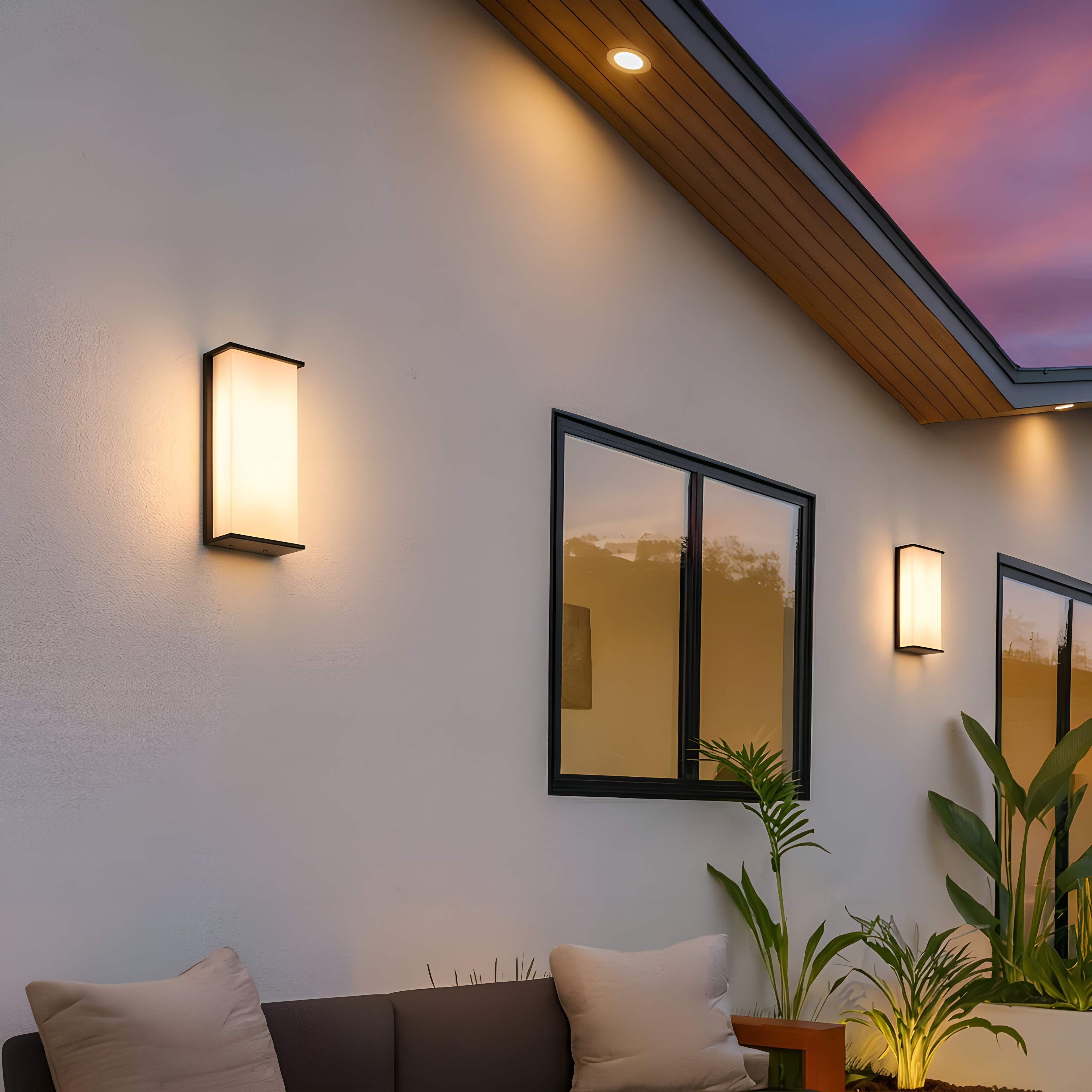 LED Wall Sconce, Black Aluminum, 3-1843D-L Series