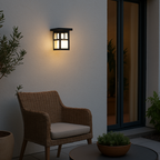Black Finish & Glass LED Wall Sconce, 3-4311D Series