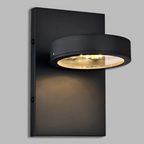 Modern Round Black LED Wall Sconce, 3-726D Series
