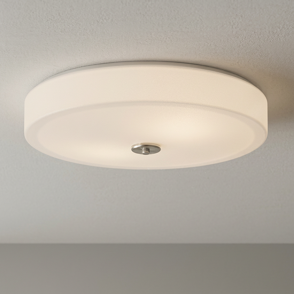 16 Inch Round Puff LED Ceiling Light, C091D Series