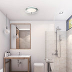 14 Inch Round LED Satin Nickel Ceiling Light, Surface Mount, 2100 Lumens