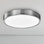 Round LED Satin Nickel Ceiling Light, Stella, Surface Mount, 2300 Lumens