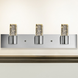 LED Satin Nickel Vanity Light, 24" Wide, 3-Light, FL6724D Series