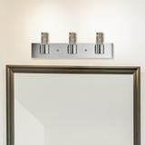 LED Satin Nickel Vanity Light, 24" Wide, 3-Light, FL6724D Series