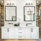 LED Satin Nickel Vanity Light, 24" Wide, 3-Light, FL6724D Series