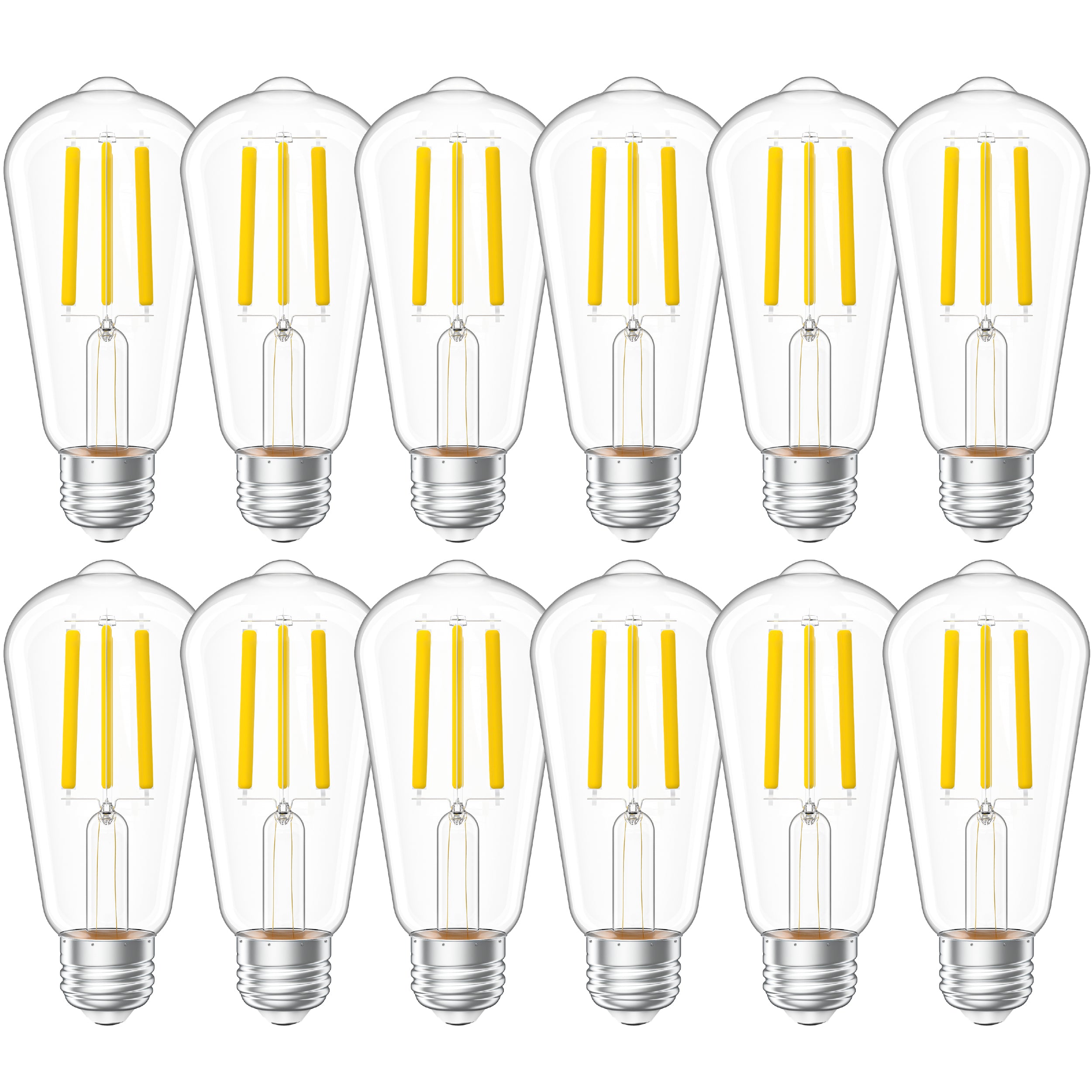 ST58 LED Bulb, Filament, 1000 Lumens